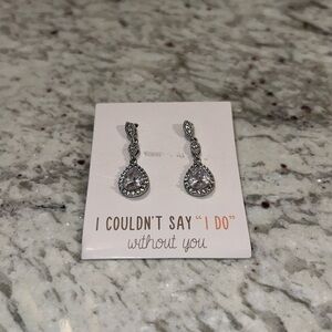 New and Never Worn Cubic Zirconia Earrings